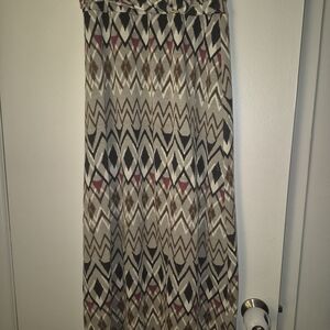 Robert Louis Chevron Pattern Maxi Skirt